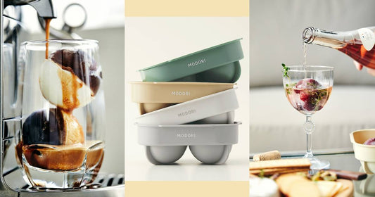 Modori Silicone Ice Ball Maker Able to withstand from -40°C to 250°C | BPA-free food-grade silicone material | Great for whisky, cocktails, coffee, infused fruit or storing crushed herbs | Perfect ice maker for your bar or kitchen
