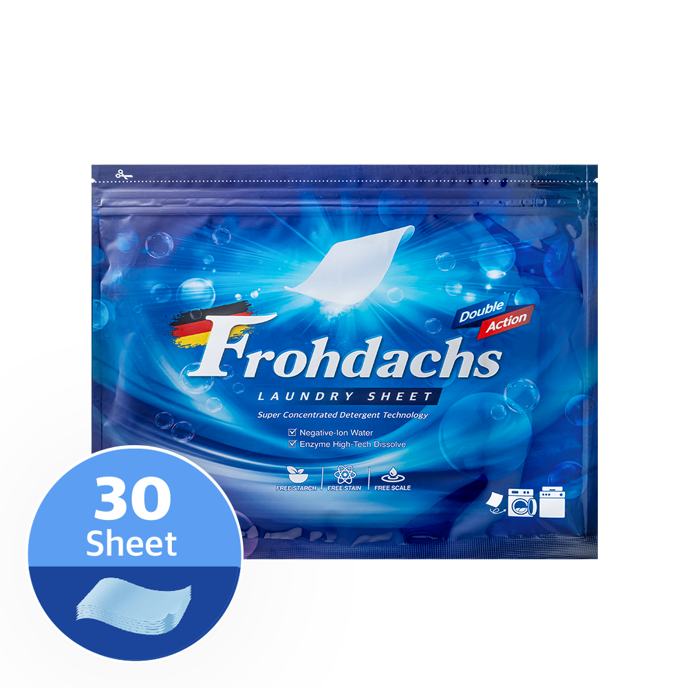 FROHDACHS Dual Ultra-Concentrated Laundry Sheets (30 sheets)