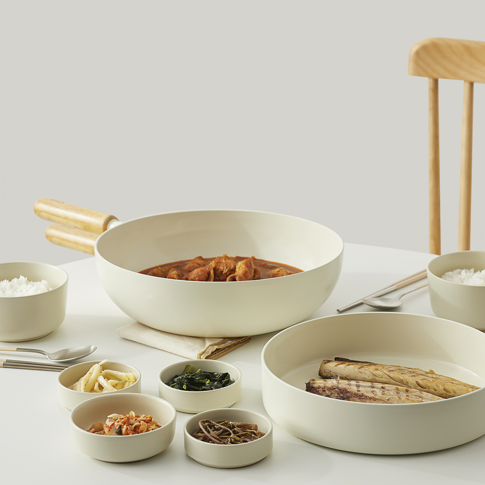 Goodle White Frying Pan / Wok