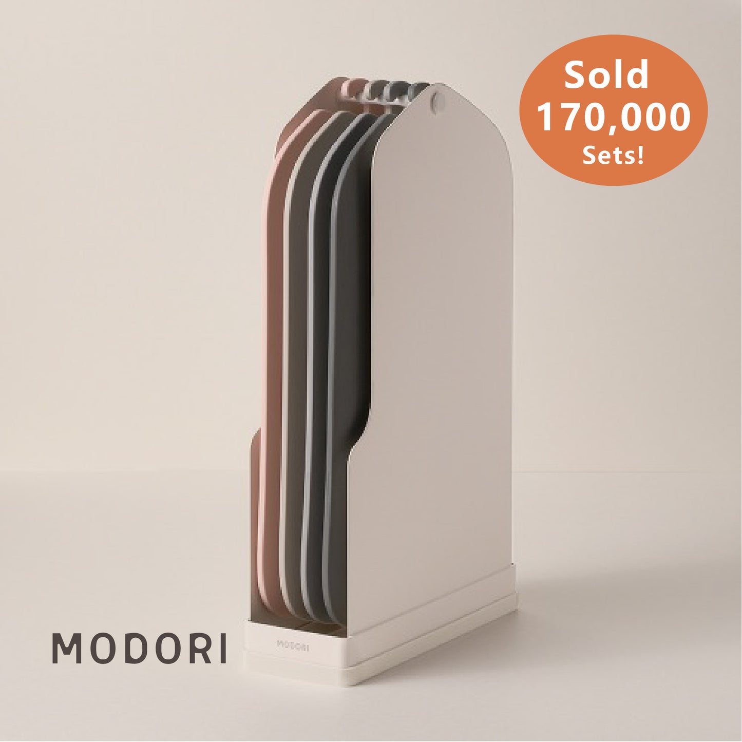 Modori Cutting Board Set (4 Colours) TPU cutting board is scratch-resistant and has low maintenance. It has an anti-slippery surface preventing food from clicking. | BPA Free, Eco-Friendly | SGS Safety, Quality Approved, Made in Korea | Easy to wash and clean - just pour boiled water and dry | Less knife marks, flexible, great abrasion and durability. Features functional designs and minimalist colours that will fit in any kitchen. Modori is the key to designing your dream kitchen.