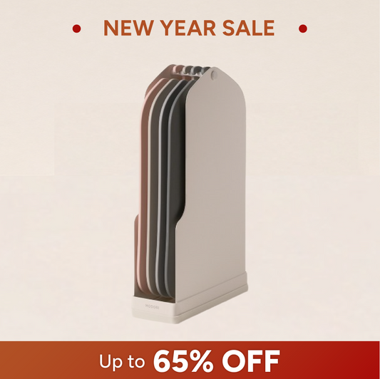 Cutting Board Set (4-Color Boards + Rack) | Fixed color