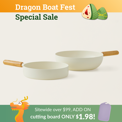 Goodle White Frying Pan / Wok