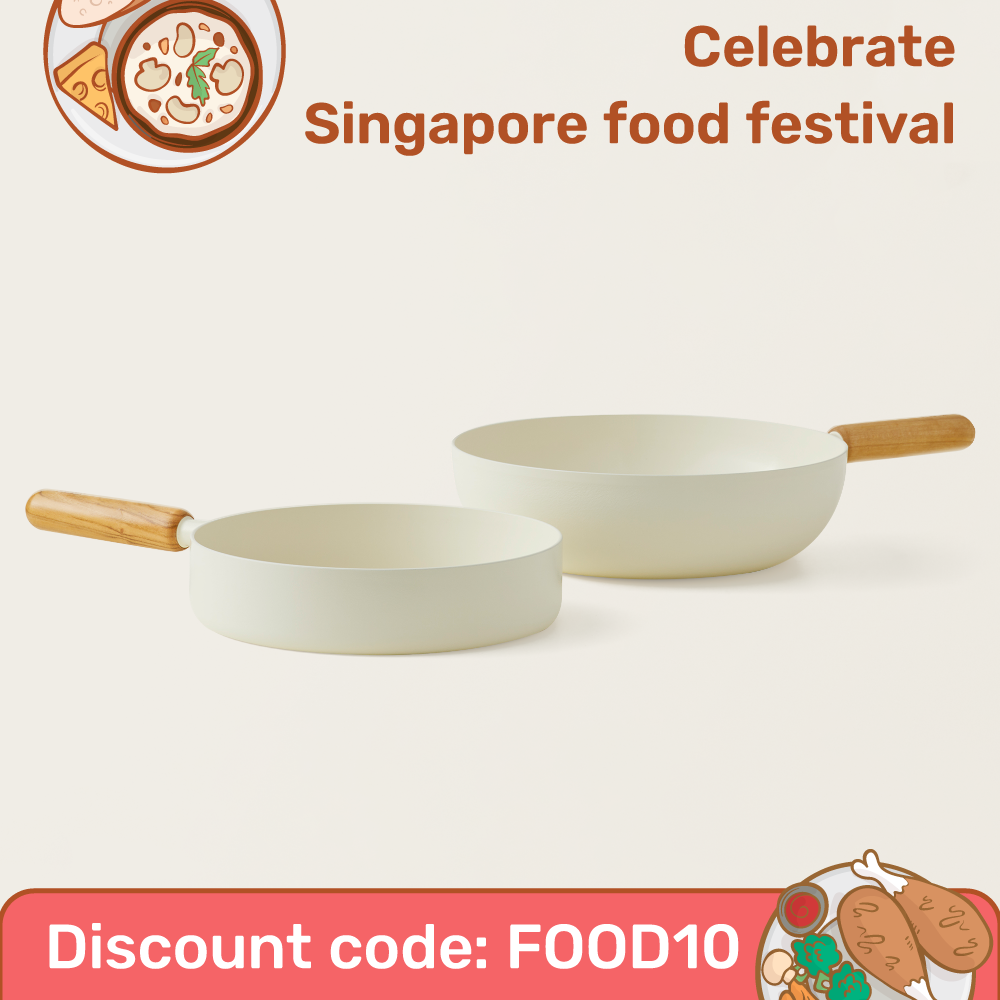 Goodle White Frying Pan / Wok
