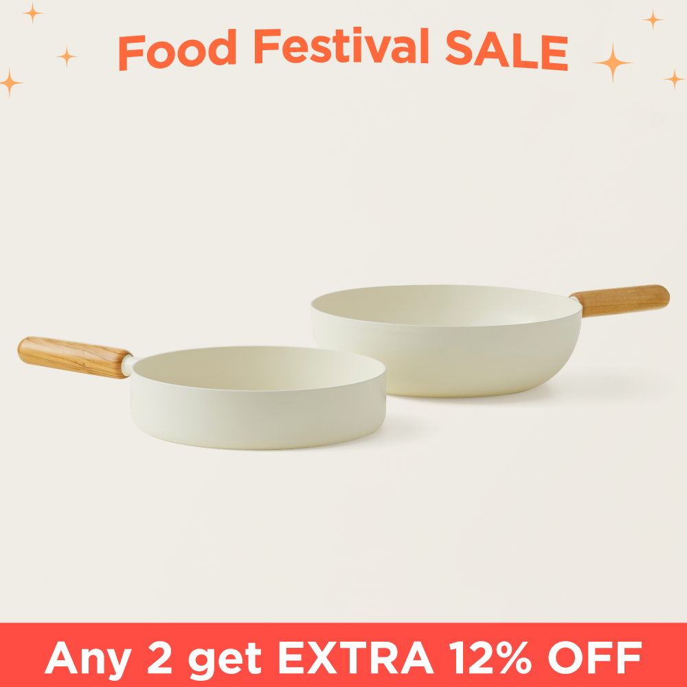 Goodle White Frying Pan / Wok