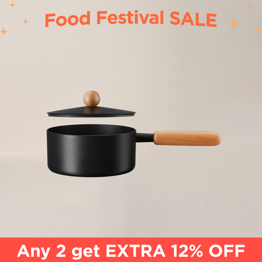 Goodle Black - 18cm Saucepan (18cm pot lid included)