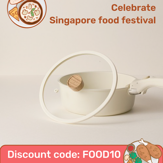 Sodam Cookware - Glass Pot Lid 22 cm (Cream White)