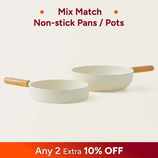 Goodle White Frying Pan / Wok