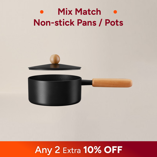 Goodle Black - 18cm Saucepan (18cm pot lid included)