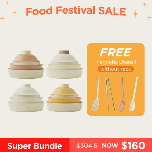 Buy Sodam/Arong Cookware Set get a FREE Magnetic Utensil Set (no rack)