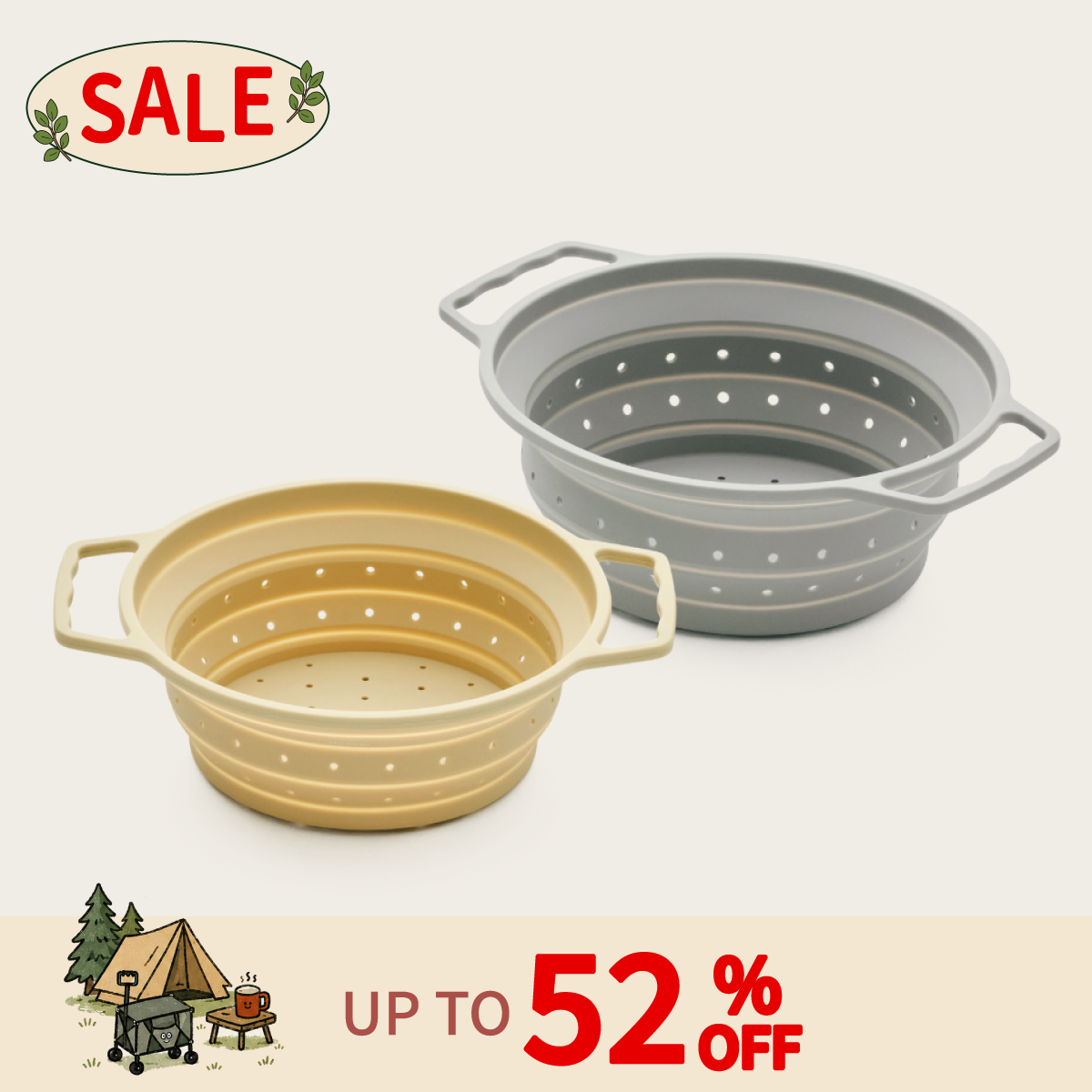 Collapsible Silicone Colander