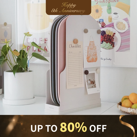 Cutting Board Set (4-Color Boards + Rack) | Fixed color