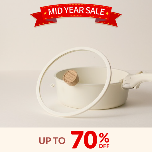 Sodam Cookware - Glass Pot Lid 22 cm (Cream White)