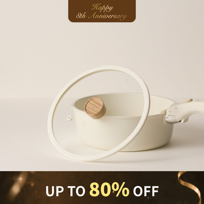 Sodam Cookware - Glass Pot Lid 22 cm (Cream White)