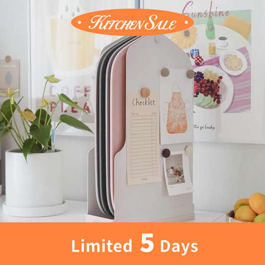 Cutting Board Set (4-Color Boards + Rack) | Fixed color