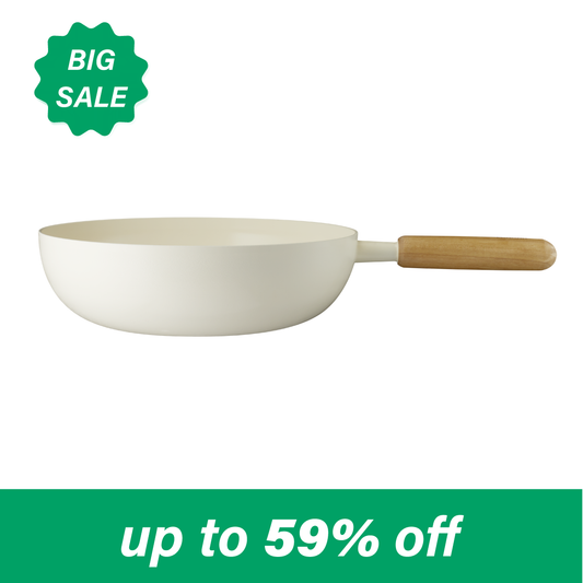 Goodle White Frying Pan / Wok