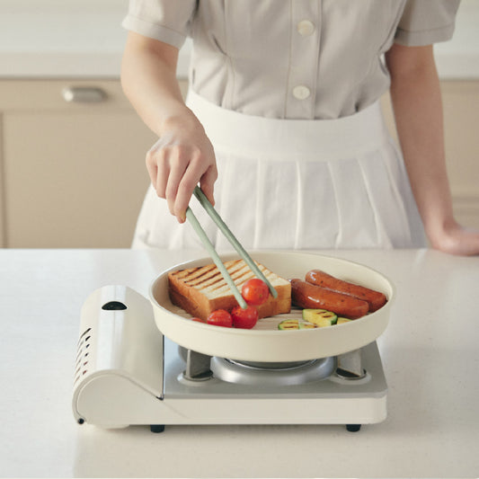 Modori 27cm Sodam Grill Pan can be purchased individually to add to the collection, turning the original 3 pieces into 5 complete pieces. It is safe for daily use (Certified to be free of toxic substances - lead-free, cadmium-free) and can be used on various stove-tops: Induction cooker, gas stove, heating plate, oven and dishwasher. Sodam collection has practical design and minimalist colours that will suit any kitchen. Modori is the key to designing your dream kitchen.